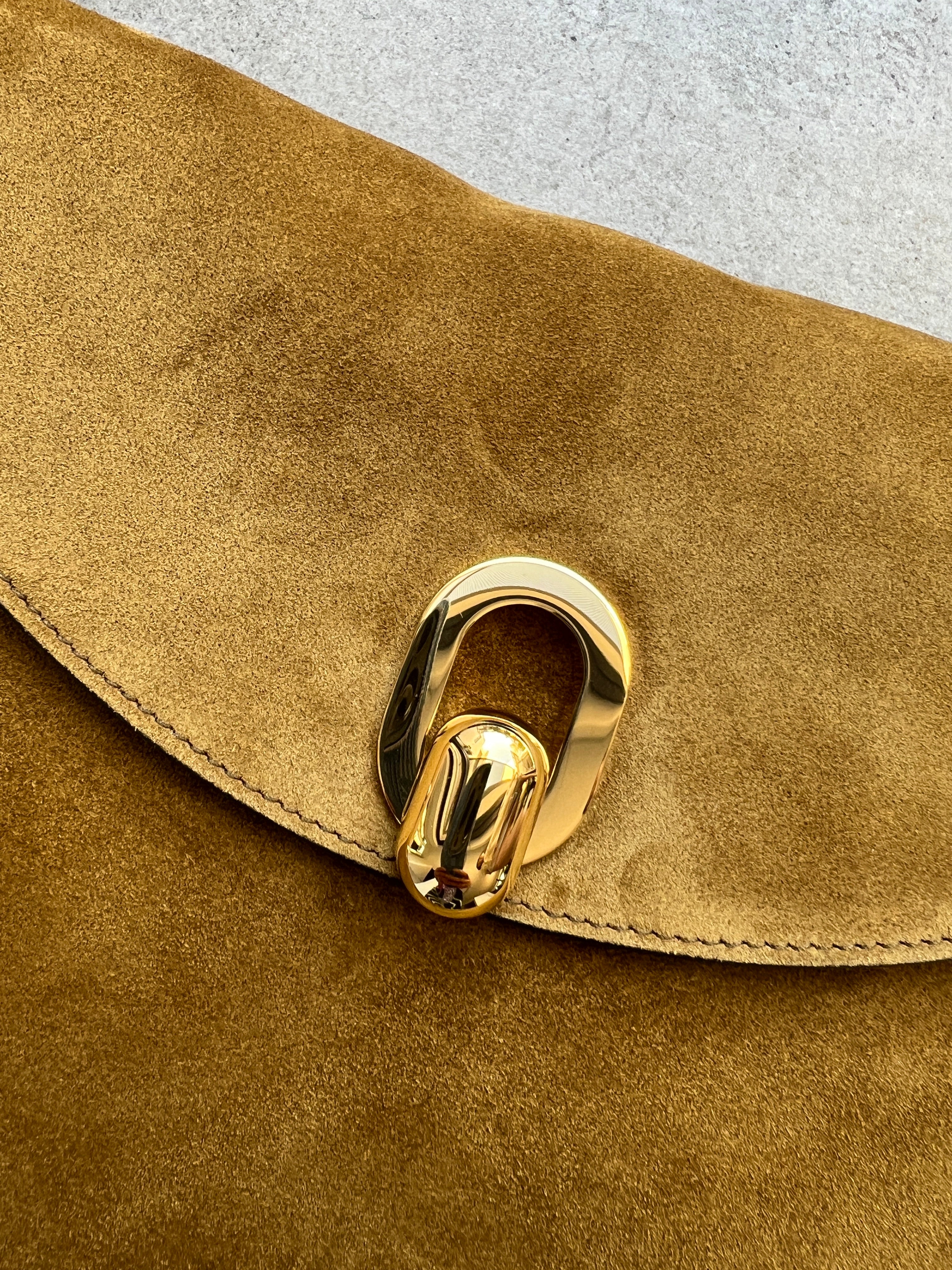 Premium Large Tondo Hobo Bag in Soft Suede - Sepai (G) - Perfect for Work, Travel & Everyday Use