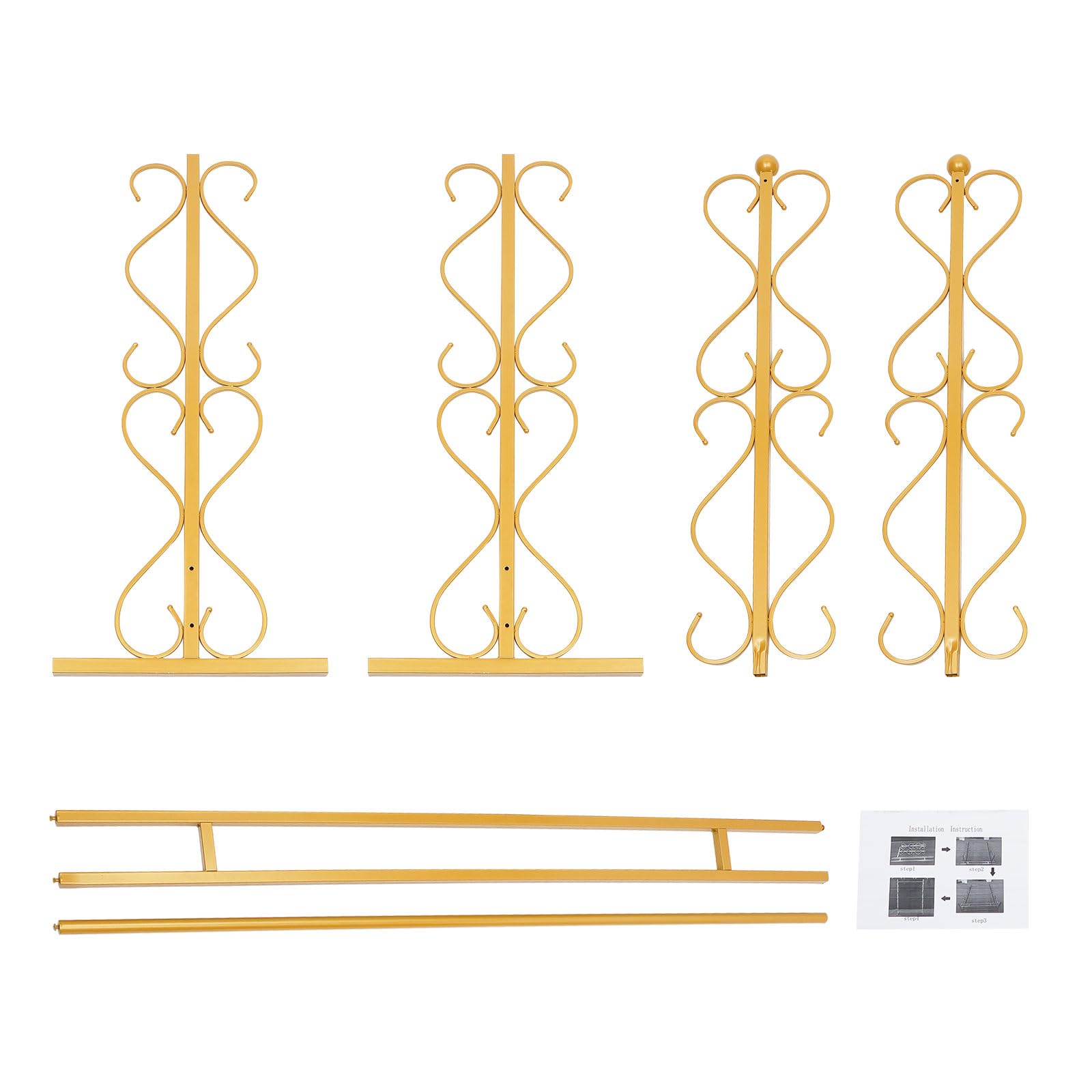Metal Garment Rack - 5.9FT Heavy Duty Standing Clothes Rack with Single Rod, Carbon Steel Wardrobe Organizer for Hanging Clothes, Belts, Shoes & Bags | Easy Assembly | Perfect for Home, Wedding Ceremony & Retail Store Displays