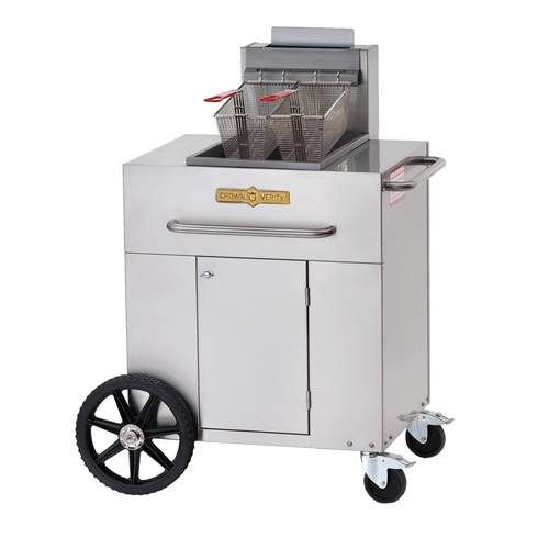 **Crown Verity CV PF 1NG 35-40 lb Portable Single Tank Outdoor Gas Fryer – Perfect for Backyard BBQs, Camping & Large Gatherings**