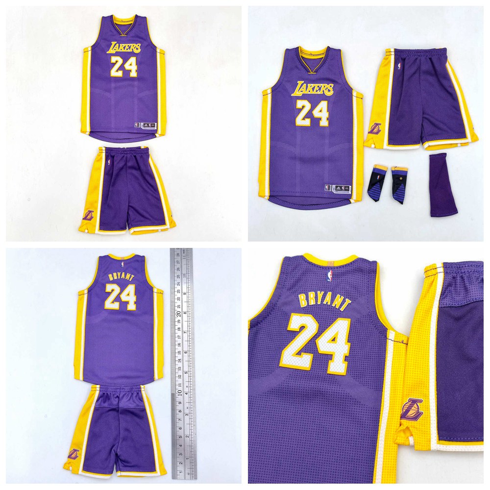 Custom 1:6 Scale Kobe Bryant Los Angeles Lakers NBA Jersey for Enterbay Action Figures - Perfect for Collectors and Basketball Fans Display