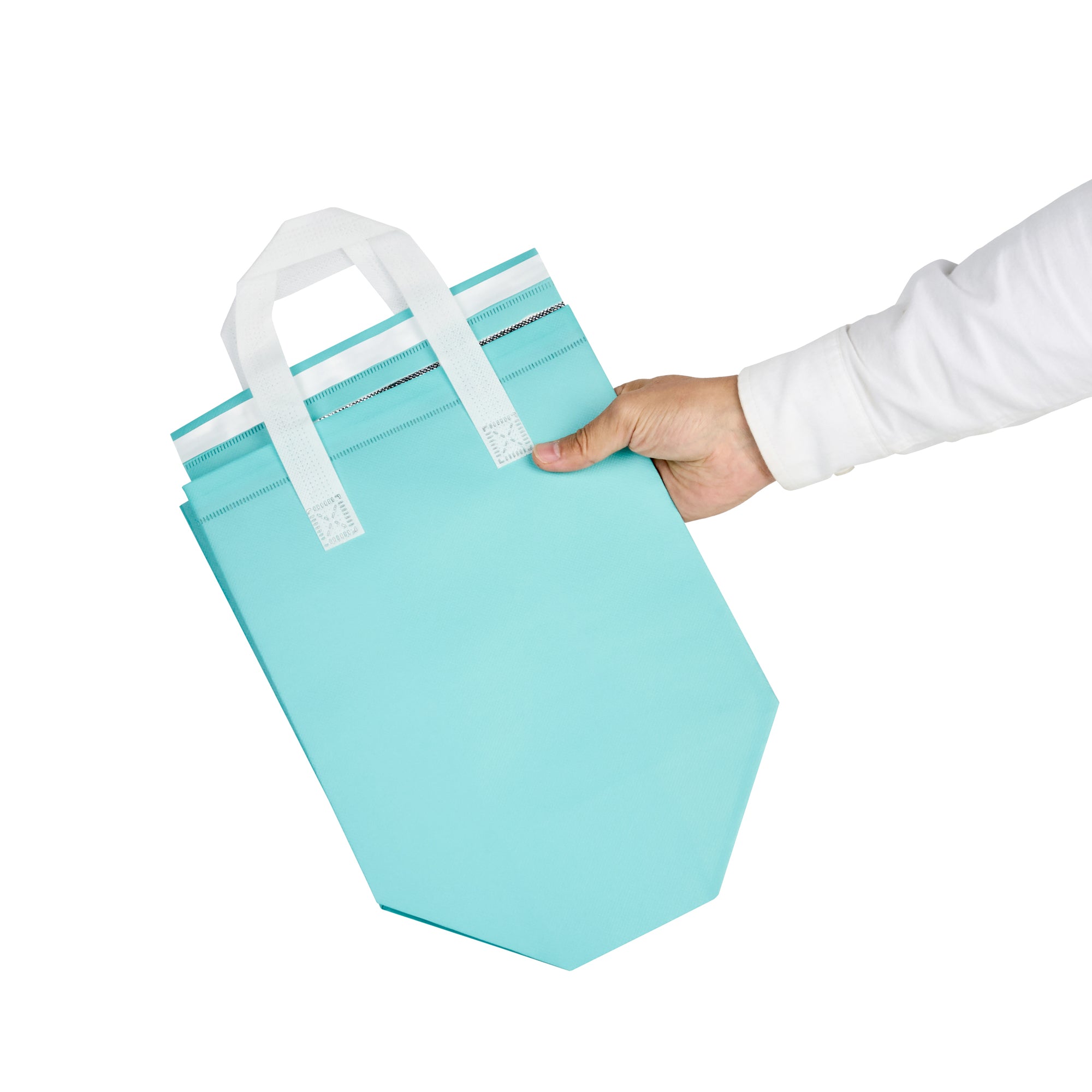 Premium Insulated Take Out Bags - Tamper Evident Food Delivery Bags (9.5