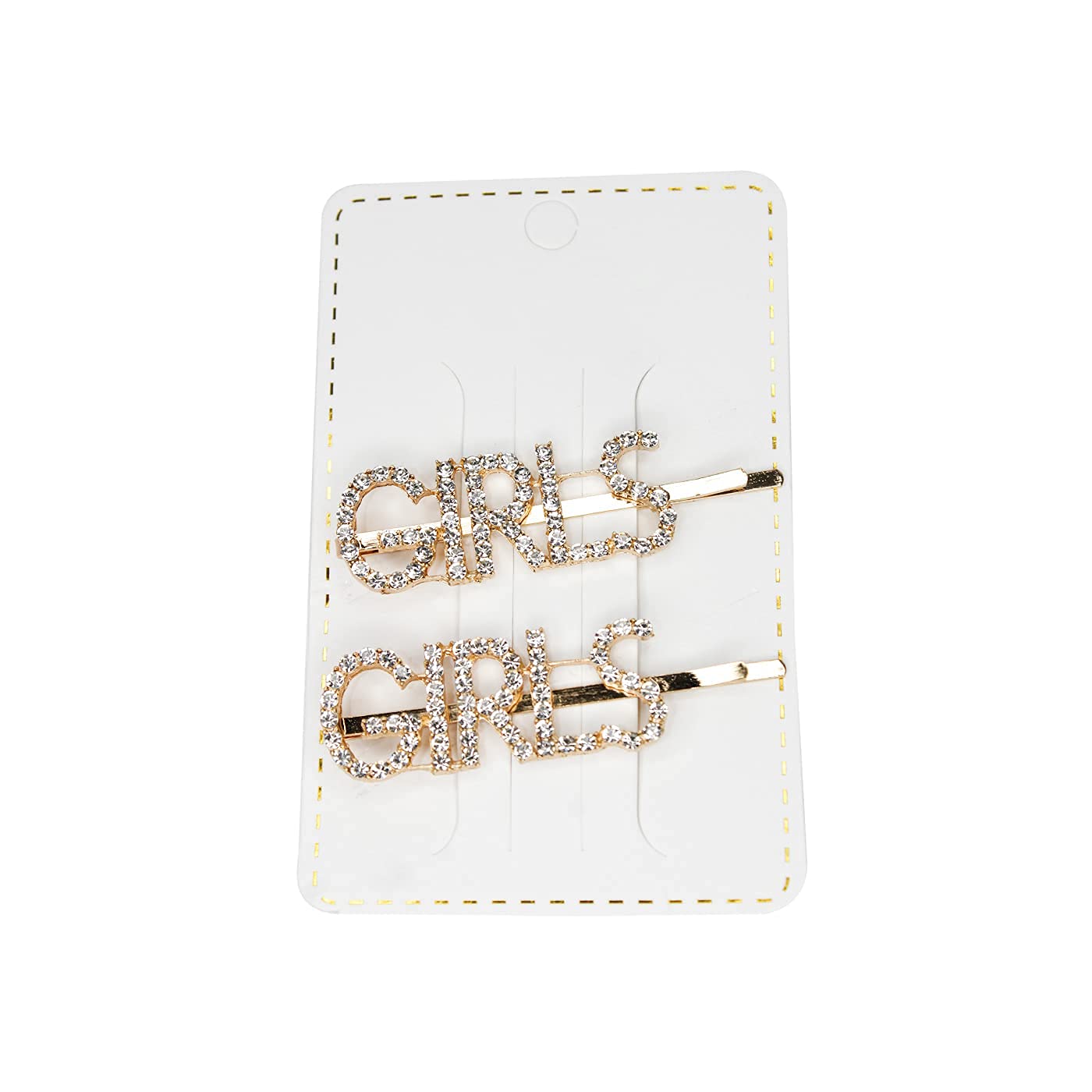 Pelo Words Hair Pins for Women & Girls - 2 Pack Hair Clips Set (1 Pack) - Perfect for School, Work, Parties & Everyday Styling