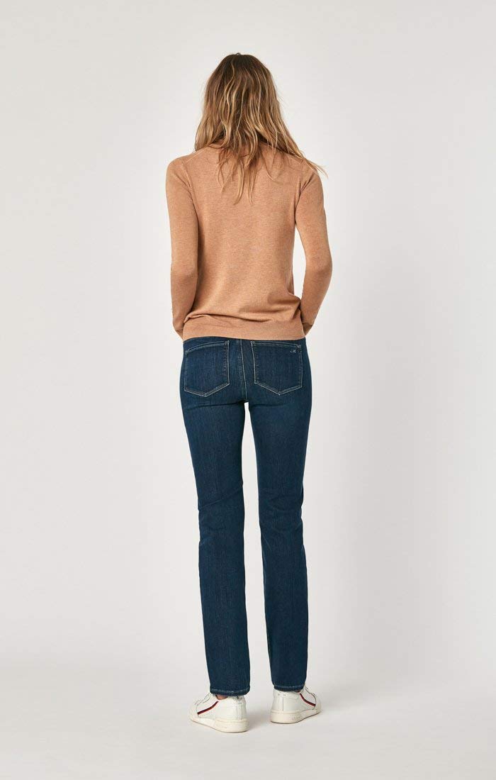 Mavi Women's Kendra High Rise Straight Boyfriend Jeans - Stretch Denim Pants for Women - Comfortable & Machine Washable - Perfect for Casual Wear, Office & Weekend Outings