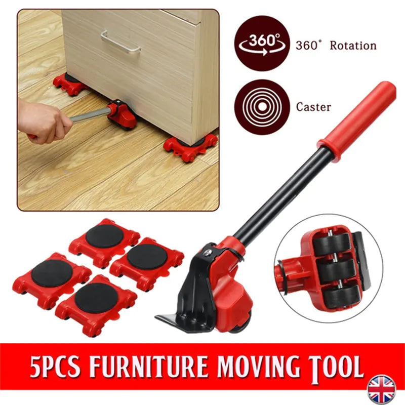 Heavy Duty Furniture Sliders Set for Moving - 4 Pack Non-Slip Furniture Moving Pads with Carrying Handle - Easy Glide for Sofa, Couch, Table & Appliance Relocation - Home & Office Moving Essentials