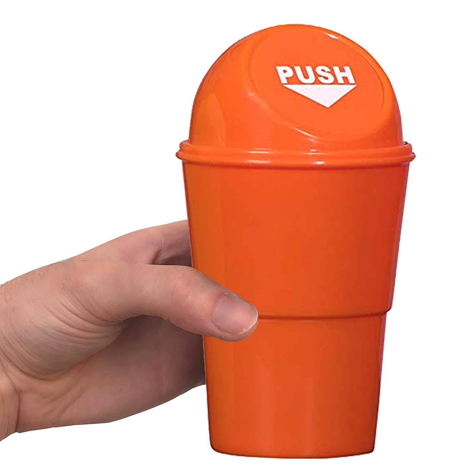 Hammont Mini Car Trash Can 4 Pack - 3.75x6.5 Inch Small Car Garbage Bin - Cute Colorful Car Accessories for Sedan, SUV, Truck - Compact Auto Waste Container for Road Trips, Commuting & Travel