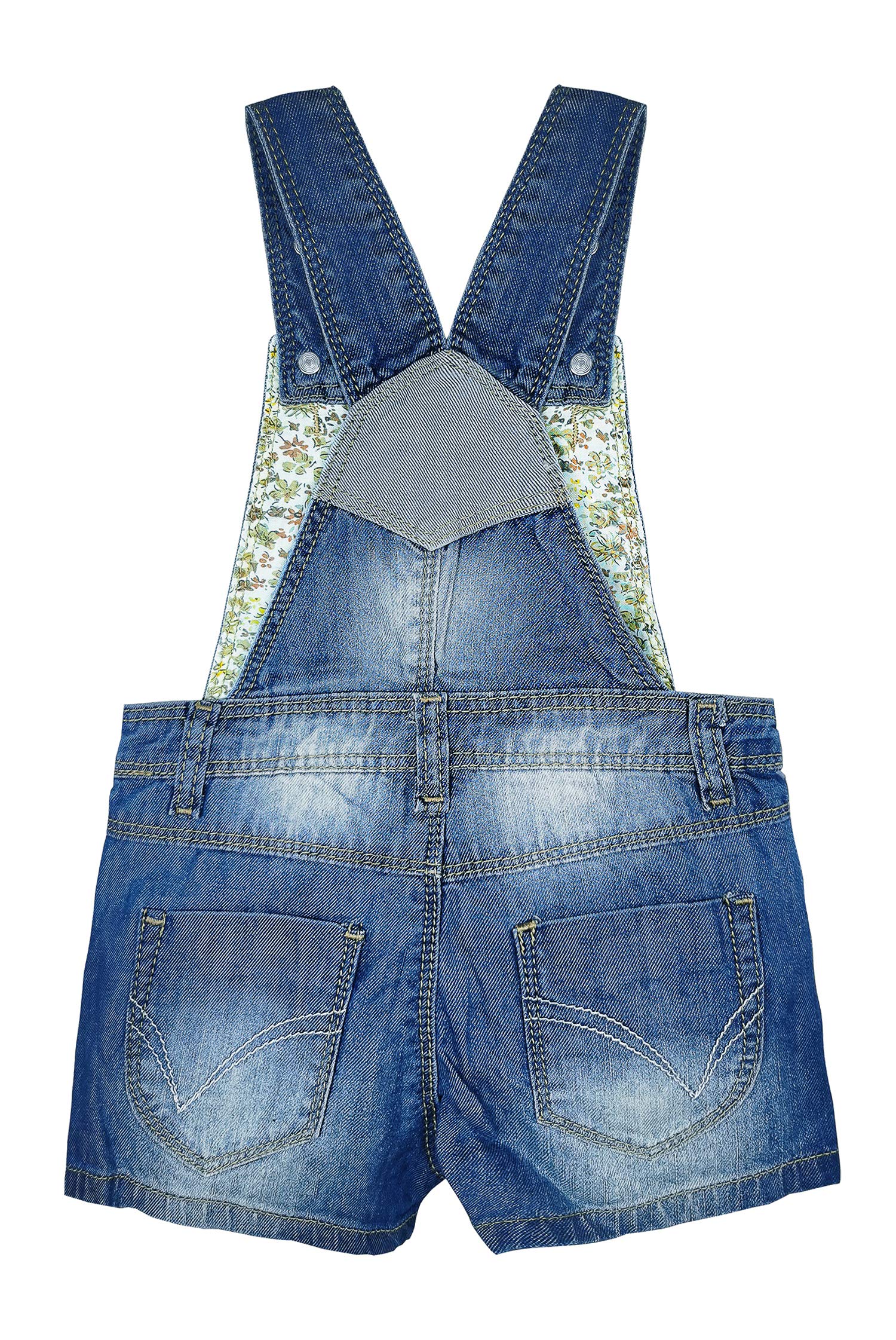 KIDSCOOL SPACE Baby & Toddler Denim Shortalls - Adjustable Summer Overalls for Girls & Boys | Playtime, Beach & Outdoor Adventures