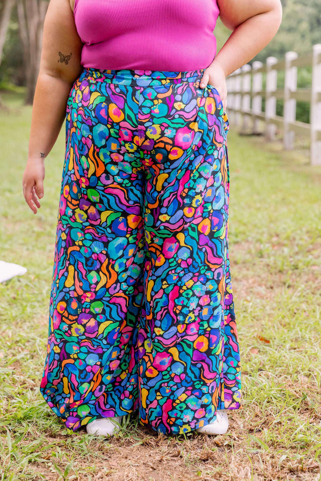 Larsa Pant In Africa by Kasey Rainbow - Trendy Women's Printed Pants for Casual Wear, Travel & Vacation Outfits