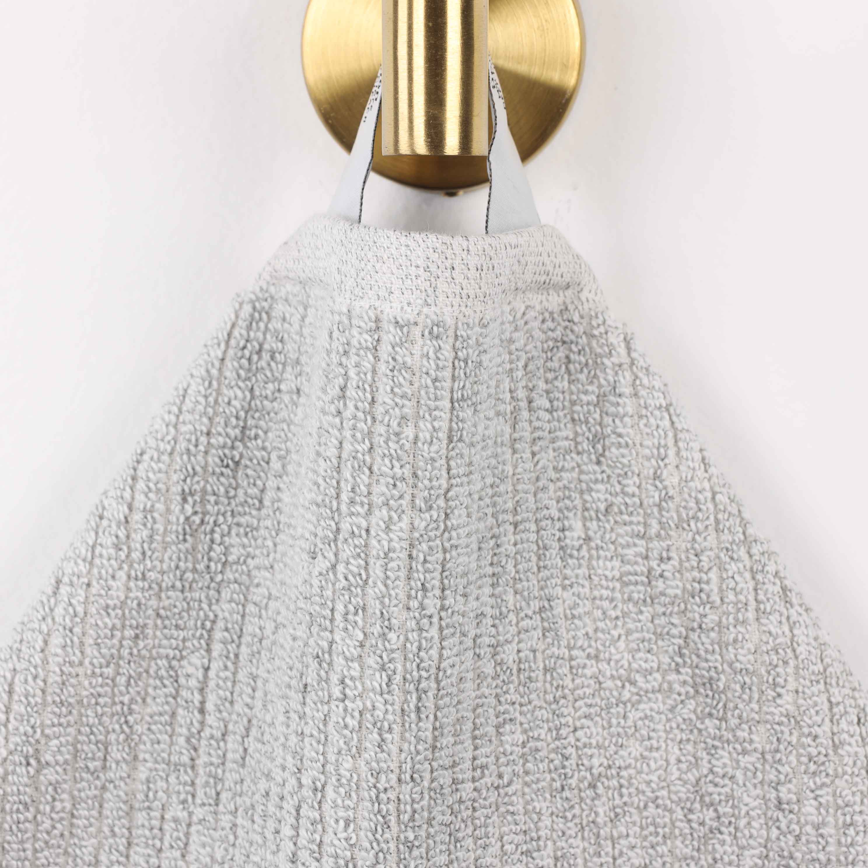 Premium Cotton Blend Ribbed Bath Towels Set of 2 - Ultra Absorbent & Soft Bath Sheets for Spa, Gym & Luxury Bathroom - Destin Collection