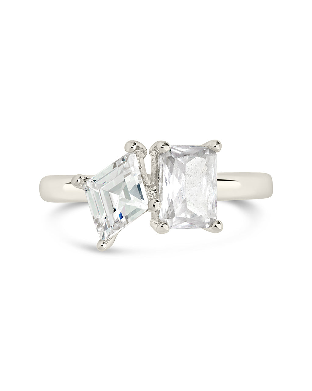 Penina CZ Toi et Moi Ring - Elegant 925 Sterling Silver Cubic Zirconia Promise Ring for Women, Perfect for Engagement, Anniversary & Valentine's Day Gifts