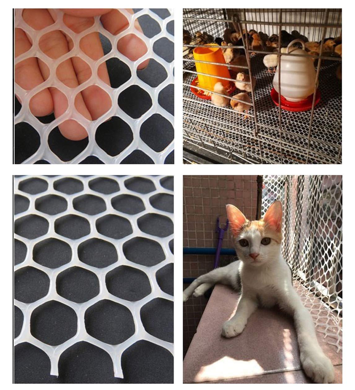 Child Safety Railing Net & Pet Balcony Fence - Heavy Duty Plastic Mesh with 1.2cm Spacing for Home, Garden & Livestock Protection - Perfect for Baby Proofing, Animal Enclosures & Plant Support