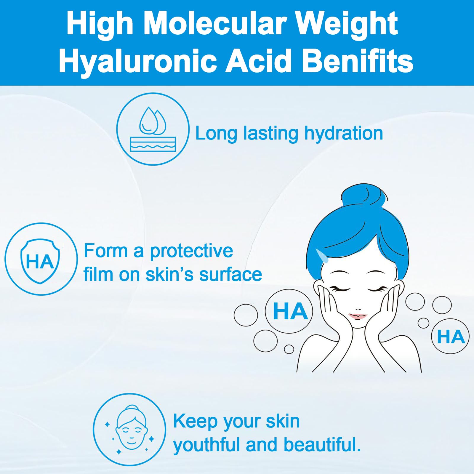 Premium Hyaluronic Acid Powder for DIY Skincare - High & Low Molecular Weight Sodium Hyaluronate (60g/2.12oz) | Cosmetic Grade Serum Booster for Face, Eyes & Anti-Aging Treatments
