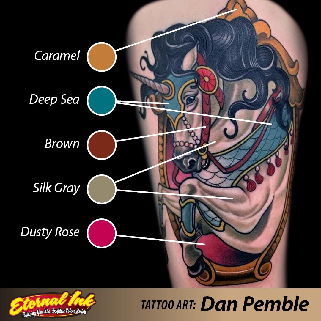 Eternal Ink Waterproof Tattoo Ink - Dusty Rose Color for Professional Tattoo Artists | Perfect for Sleeves, Cover-ups & Fine Line Work