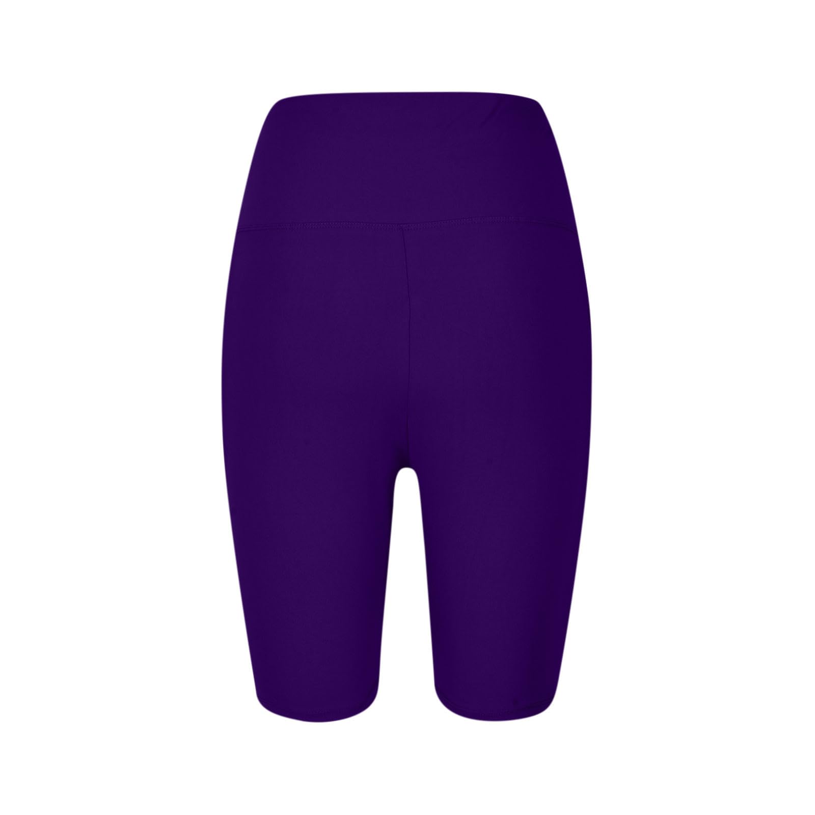 Plus Size High Waisted Biker Shorts for Women - Tummy Control Workout Running Athletic Shorts with Pockets | Gym, Yoga, Cycling & Casual Wear