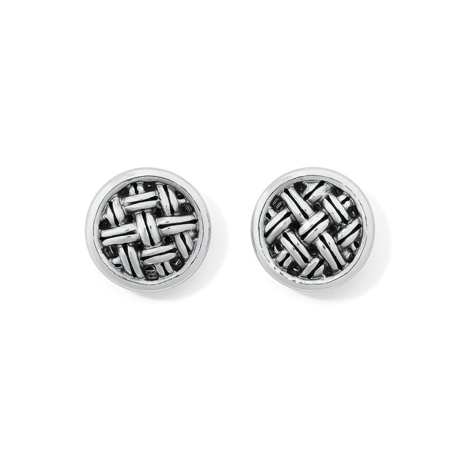 Interlok Loom Post Earrings for Women - Hypoallergenic Stainless Steel Ear Studs - Lightweight Comfortable Everyday Jewelry for Work, Dating & Special Occasions