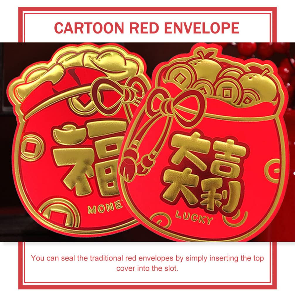 24pcs Chinese New Year Red Envelopes - Cute Cartoon Lucky Money Envelopes for Spring Festival, Asian Decor & Gift Giving | Perfect for Lunar Celebrations, Birthday Gifts & Cultural Events