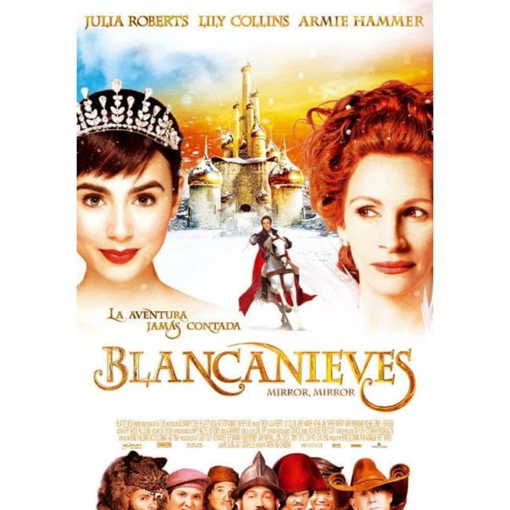 Snow White (Mirror Mirror) Blu-ray Import 2012 - Lily Collins, Julia Roberts - Perfect for Family Movie Nights & Fantasy Film Collections