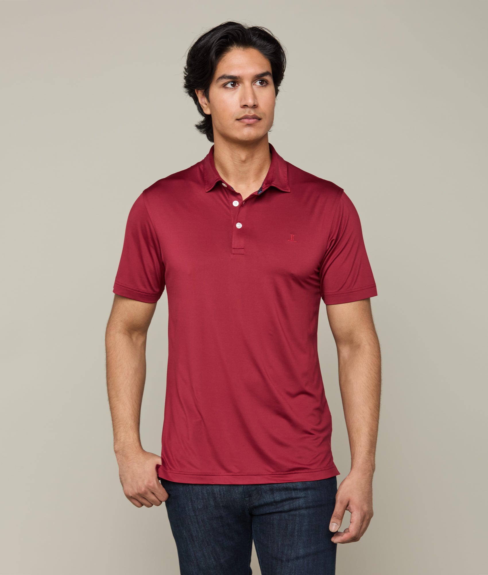 Lucchese Men's Texas A&M Maroon Golf Polo Shirt - Moisture Wicking Performance Shirt for Golf, Casual Wear & Outdoor Activities
