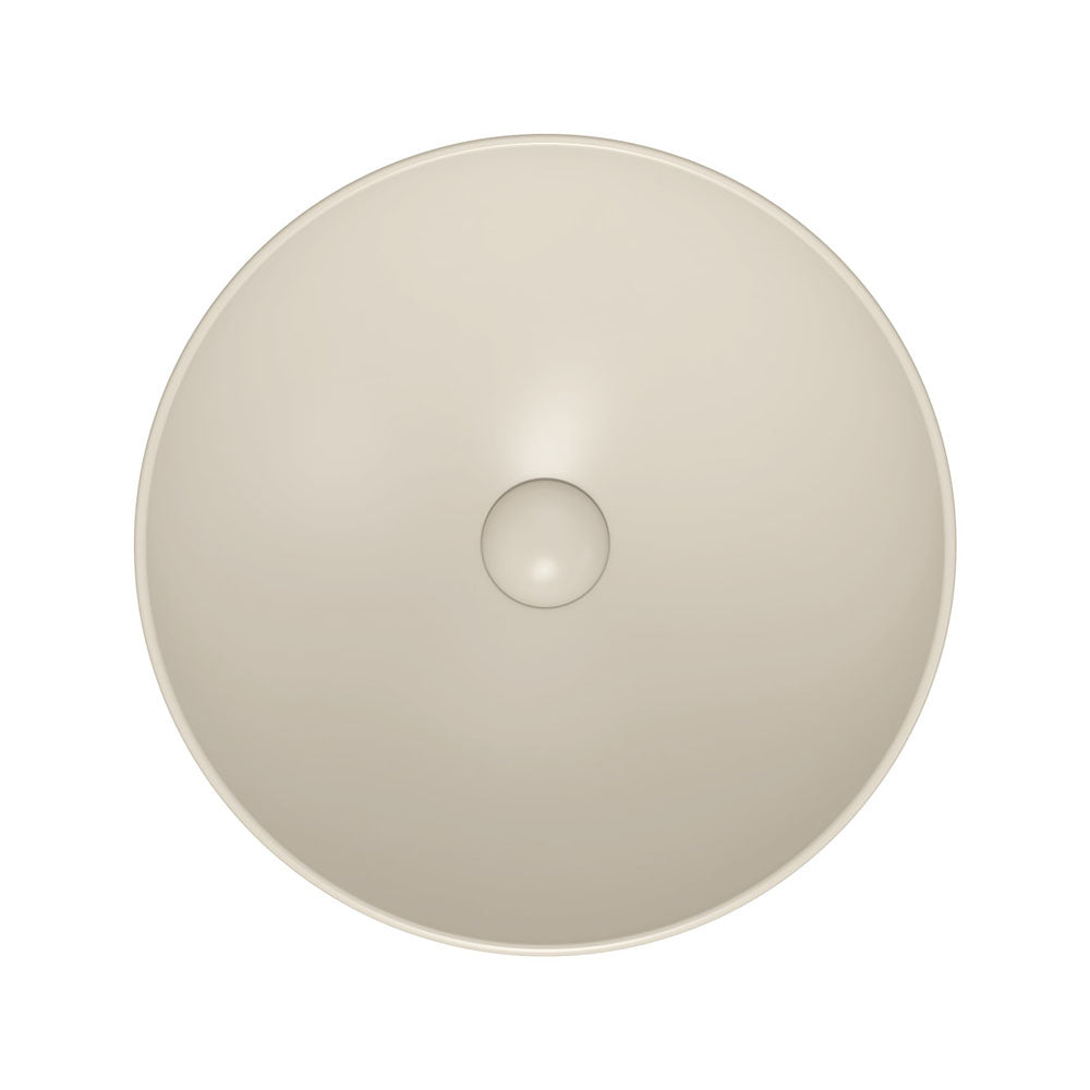 Fienza RB821MK Aluca Above Counter Bathroom Sink, Matte Khaki Finish - Modern Vanity Basin for Powder Room & Guest Bathroom Decor