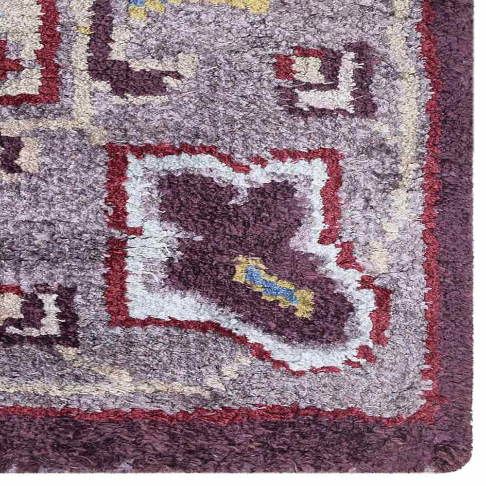 Hand Knotted Hypnotic Dream Rug - Bohemian Style Area Rug for Living Room, Bedroom & Nursery - Soft & Durable Home Decor