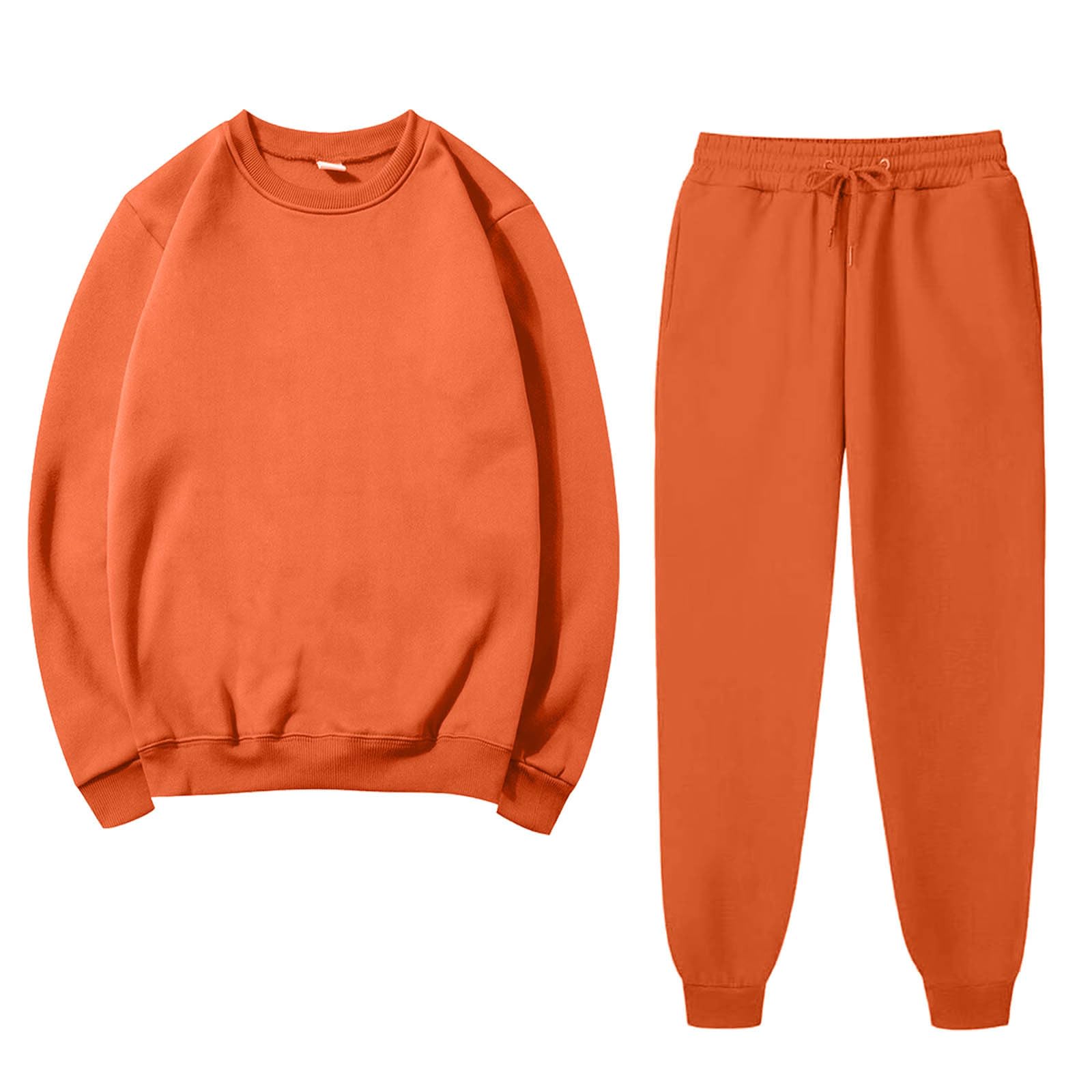 Women's Summer Two-Piece Outfit Set - Long Sleeve Pullover Sweatshirt & Lounge Pants Comfy Casual Sweatsuit | Perfect for Yoga, Travel & Relaxing at Home