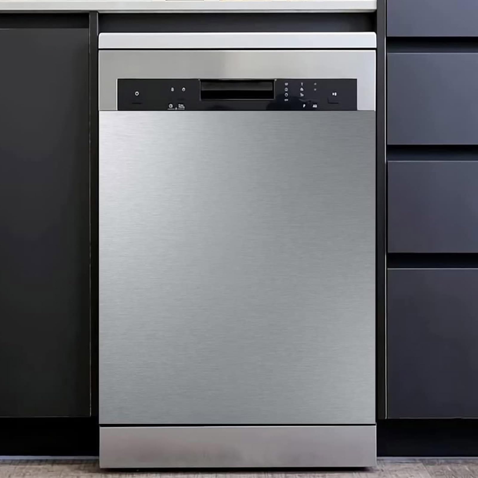 Stainless Steel Dishwasher Magnet Cover 23.5