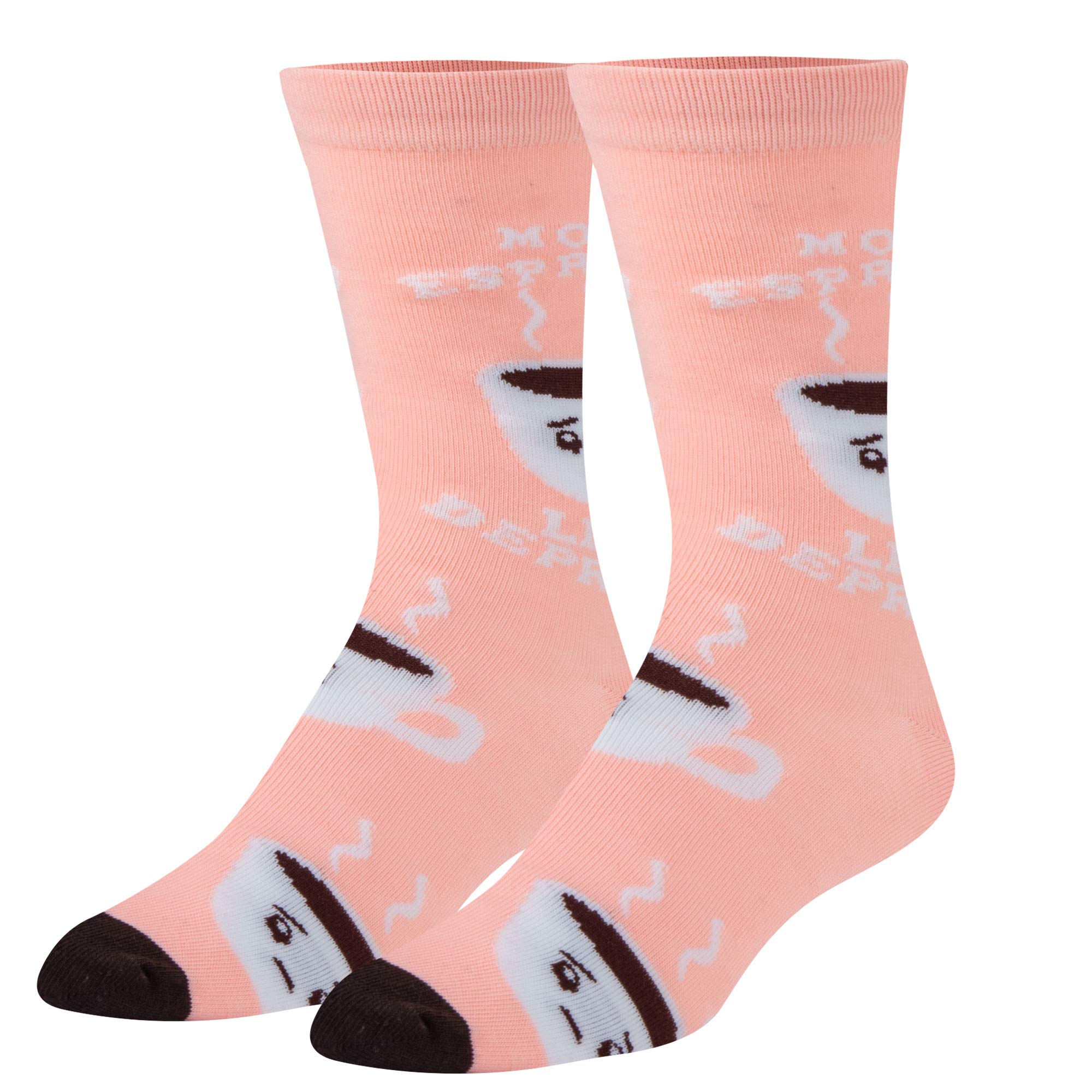 Funny Crazy Socks for Women - Coffee, Wine & Alcohol Themed Crew Socks with Colorful Prints - Perfect for Gifts, Parties & Everyday Wear