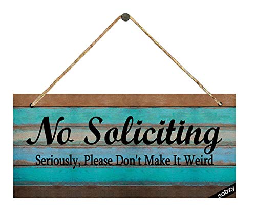 No Soliciting Sign