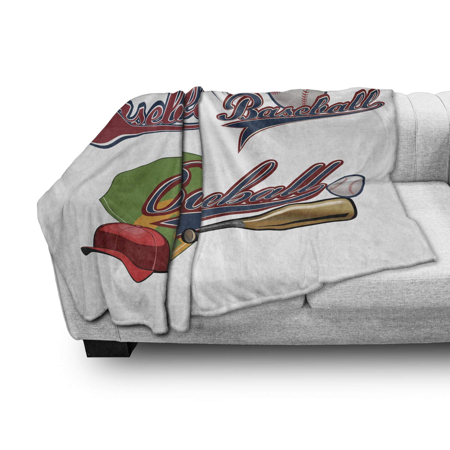 Ambesonne Baseball Sports Throw Blanket - 50