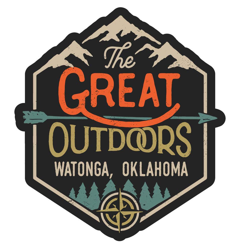 Watonga Oklahoma The Great Outdoors 4-Inch Refrigerator Magnet - Perfect for Travel Memories, Souvenirs & Kitchen Decor