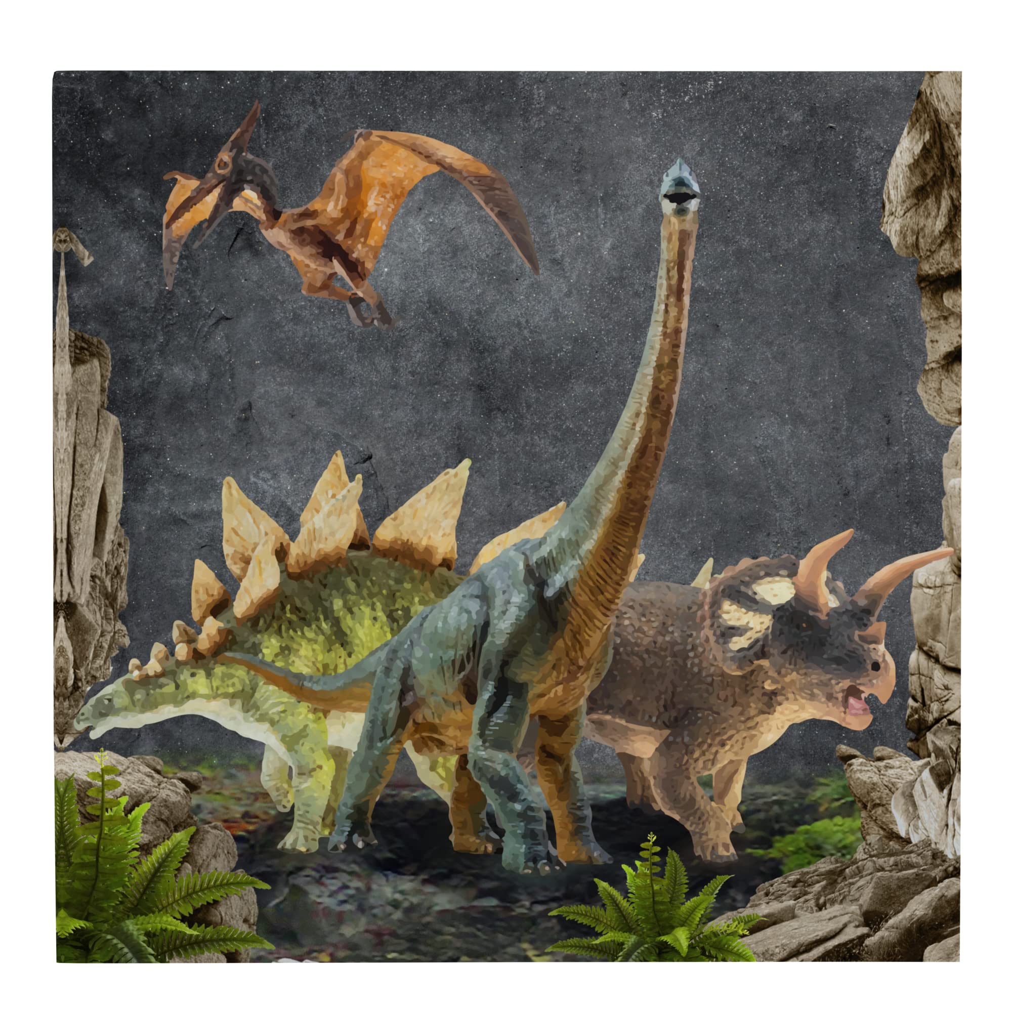 Dinosaur Party Supplies Set (109 Pcs) - Disposable Dinosaur-Themed Tableware Kit with Plates, Napkins, Banner, Forks & Spoons - Perfect for Kids Birthday Parties, Baby Showers & Themed Events (Serves 20 Guests)
