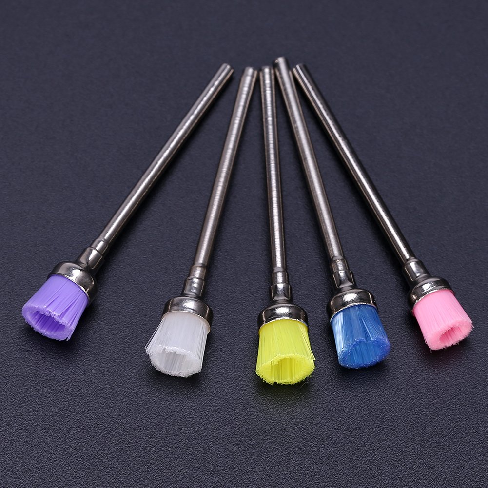 5pcs Nail Drill Cleaning Brush Heads for Electric Nail Drill Machine - Nail Dust Remover & Polish Grinding Tool - Perfect for Home Manicure & Professional Nail Salon Use