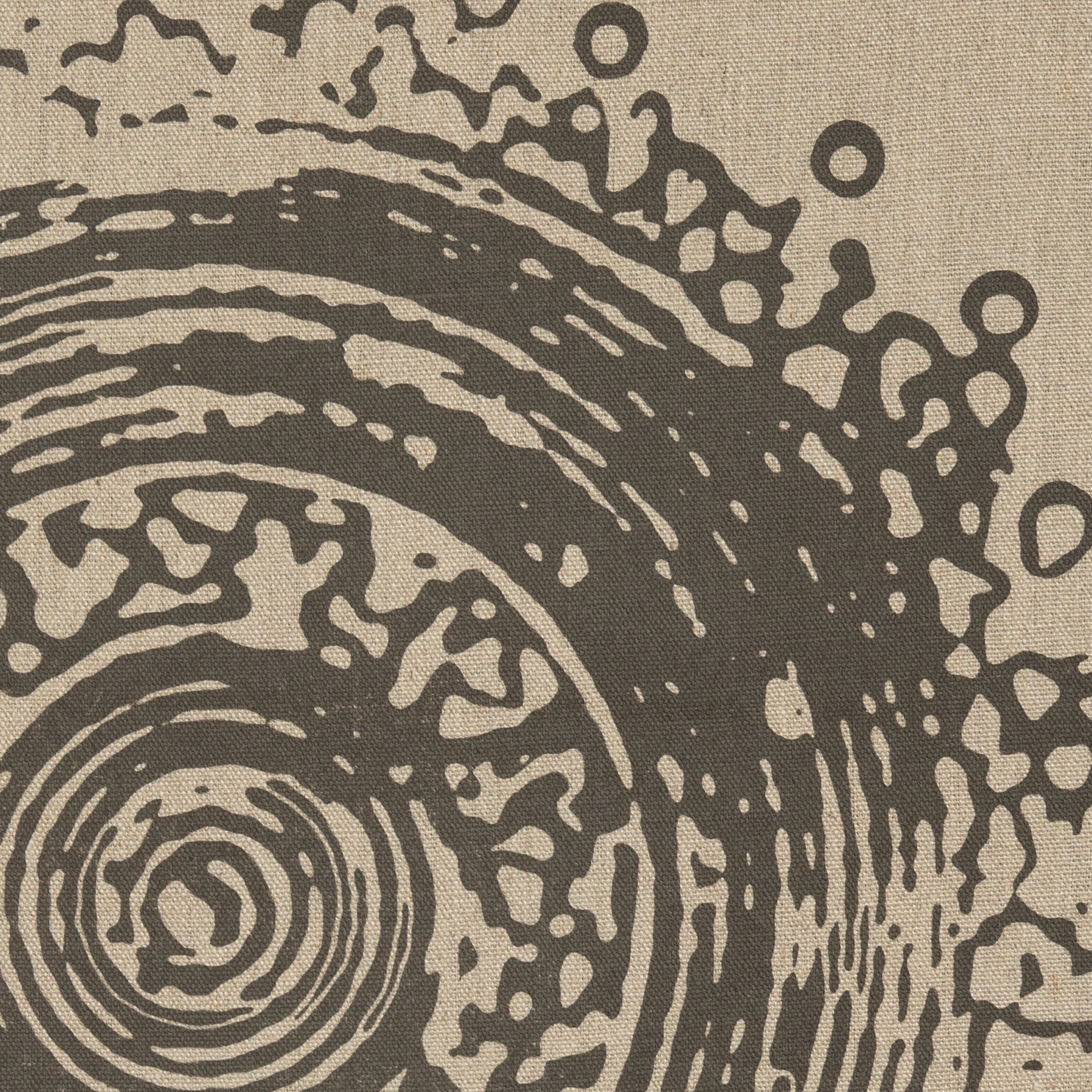 Premium Grey Linen Screen Print - Soft & Durable Fabric for Home Decor, Bedding & DIY Crafts