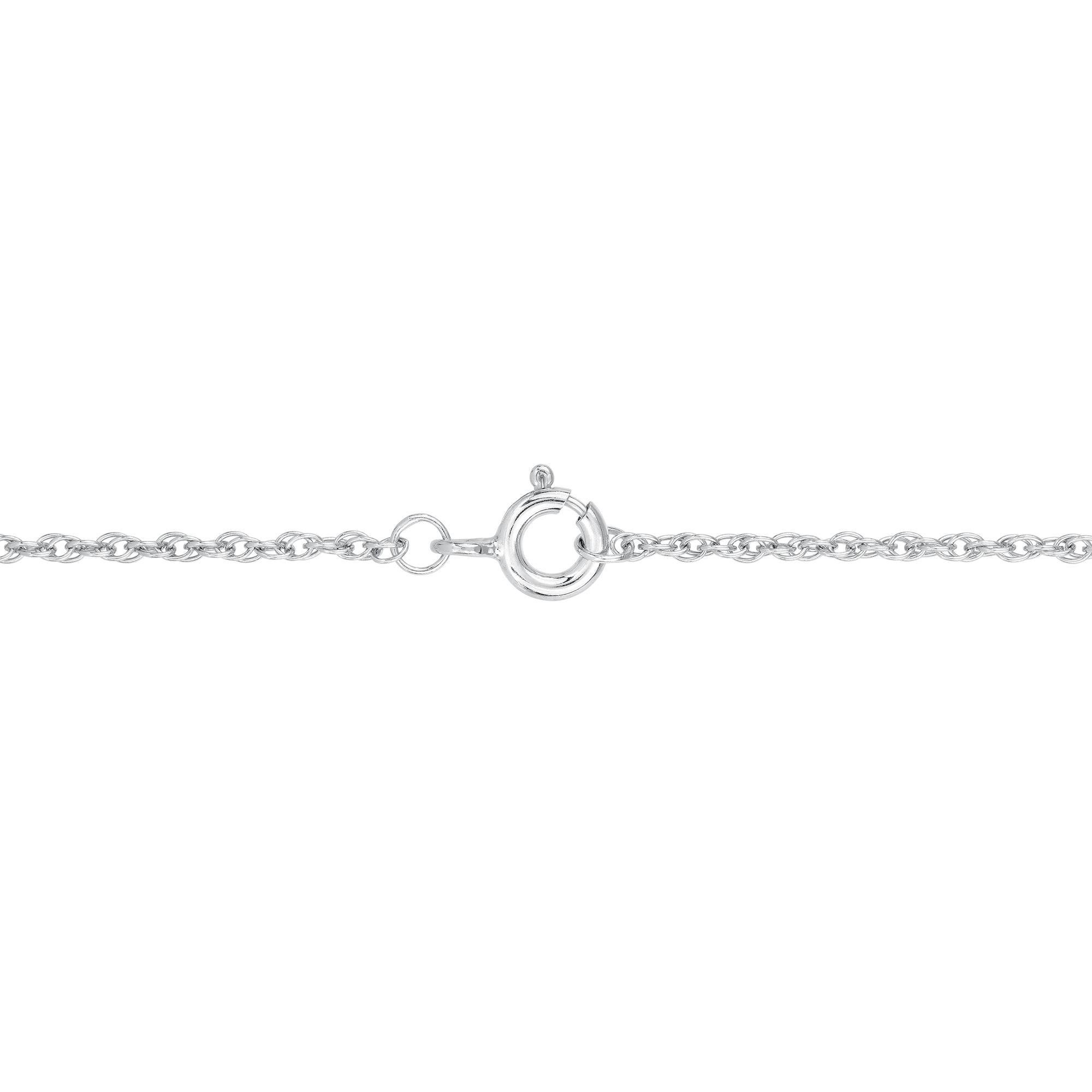 925 Sterling Silver Infinity Pendant Necklace with 1/10 CTW Diamond Accent - 16