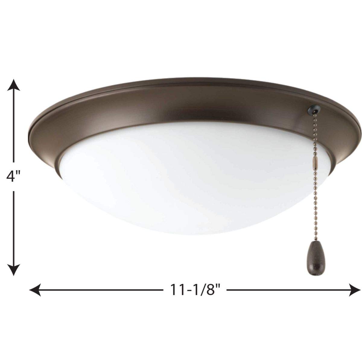 Progress Lighting AirPro Collection LED Ceiling Fan with Light Kit - Energy Efficient, Quiet Operation for Bedroom, Living Room & Outdoor Spaces