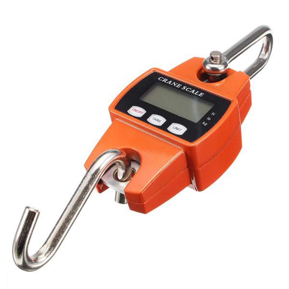 **Baluue Heavy Duty Digital Crane Scale - 1000lb Capacity Stainless Steel Hanging Scale for Fishing, Industrial Weighing & Outdoor Use - Portable Fish Scale with LCD Display for Hunting, Shipping & Warehouse**