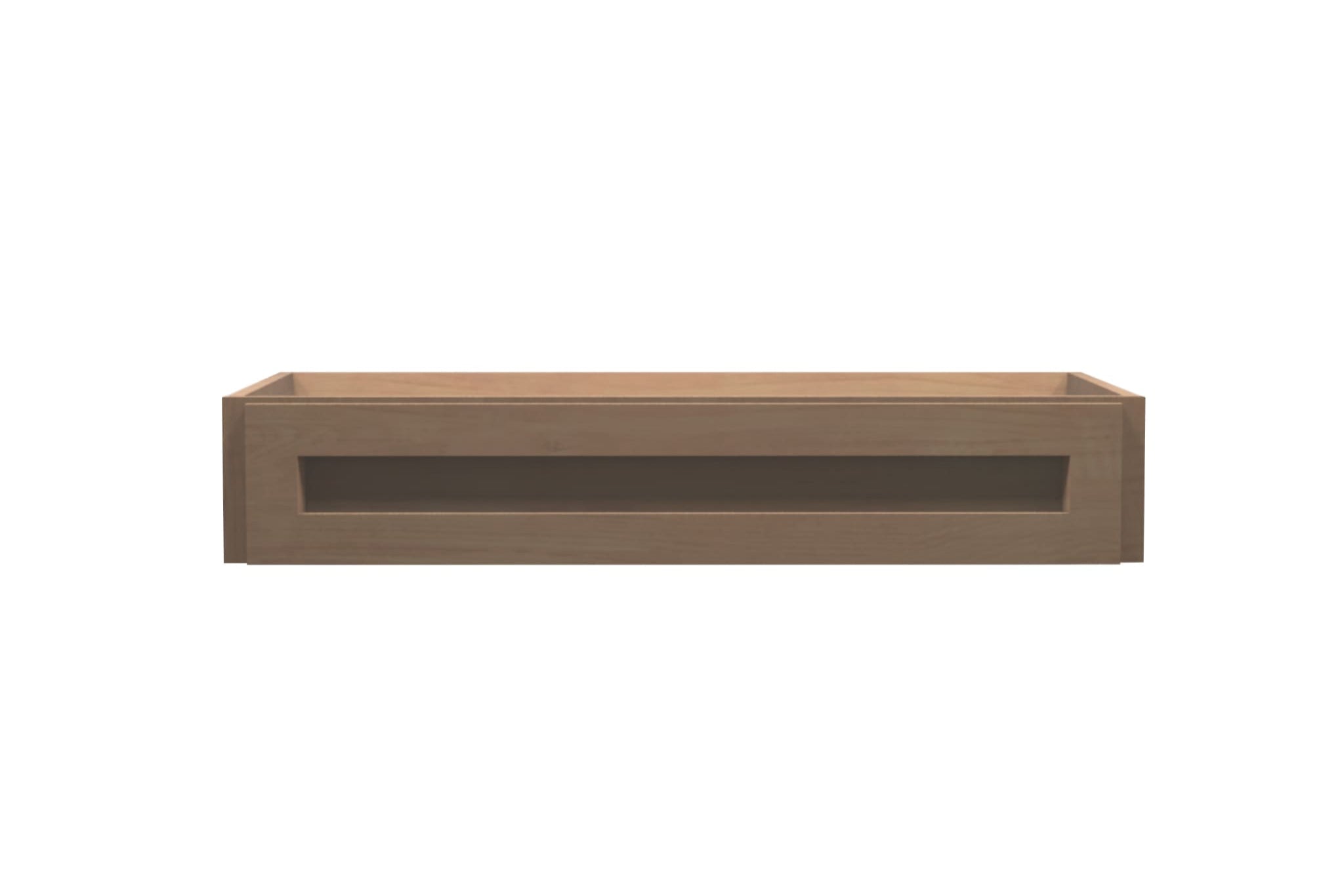 American Made Shaker Style RTA BDD36 Base Desk Drawer Cabinet - Unfinished Wood for Home Office & Craft Room Organization