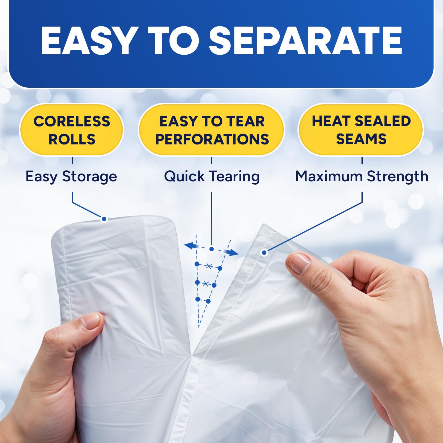 20-30 Gallon Clear Trash Bags (30
