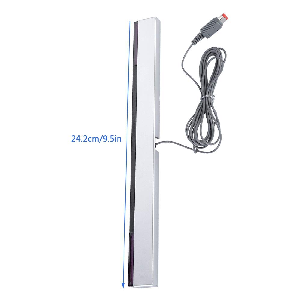 Original Title: Sensor Bar Wired, IR Ray Sensor Bar Wired Receiver Stand for WII Console   Optimized Title: **Wii Sensor Bar Wired - Infrared IR Receiver Stand for Nintendo Wii Console - Perfect for Gaming, Motion Controls & Home Entertainment**