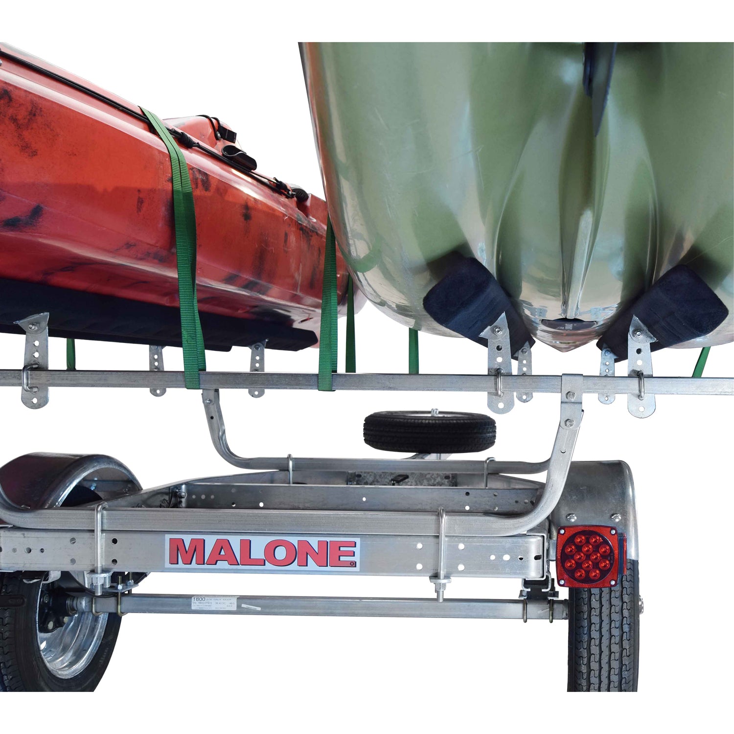 Malone MicroSport 2 Kayak Bunk Style Trailer Package MPG461B2 - Premium Kayak Carrier for Secure Transport | Perfect for Road Trips & Outdoor Adventures