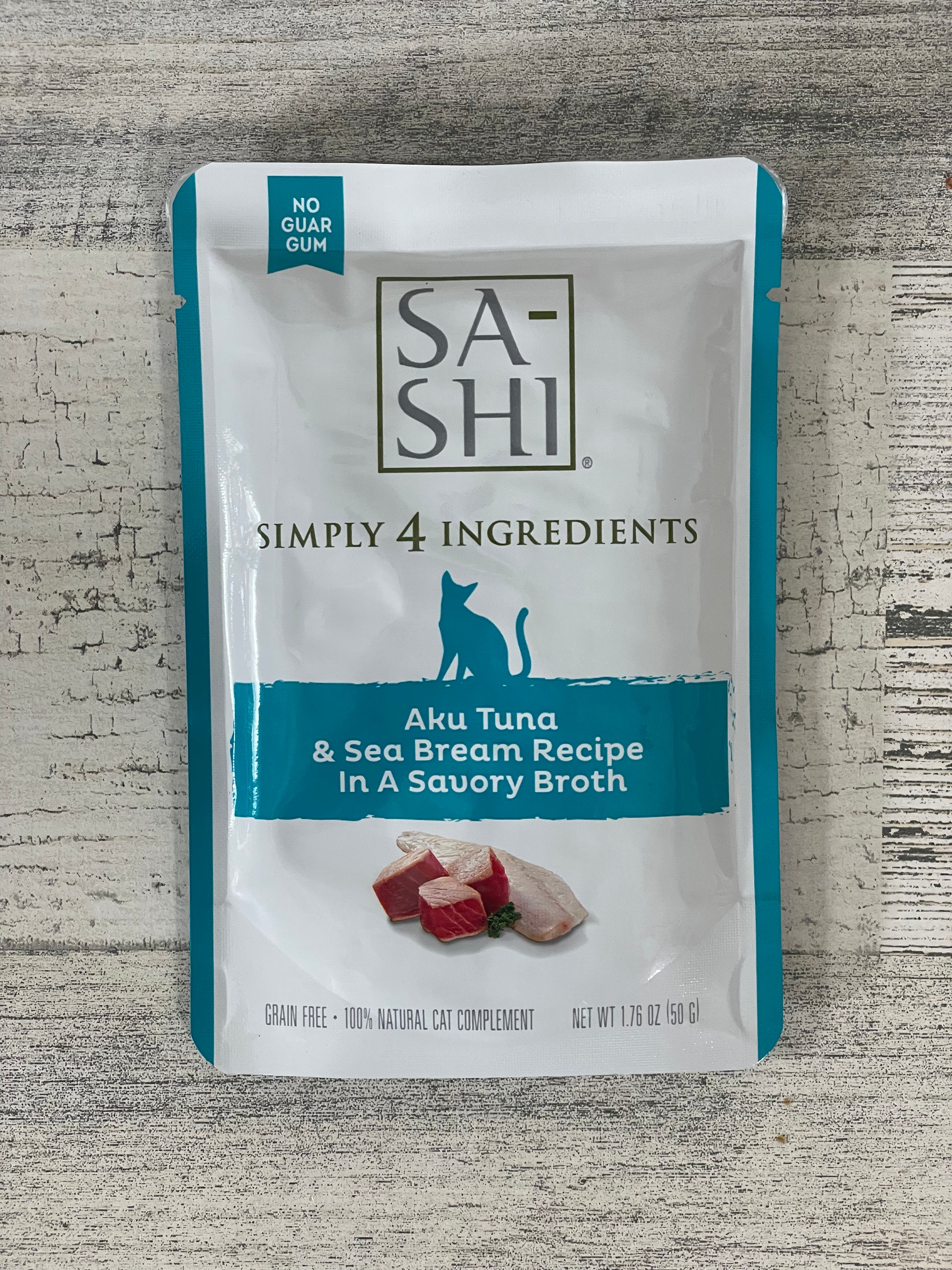 RAWZ Sa Shi Tuna & Sea Bream Grain-Free Wet Cat Food Pouches - High Protein, Natural Ingredients for Adult Cats - Perfect for Mealtime, Travel & On-The-Go Feeding