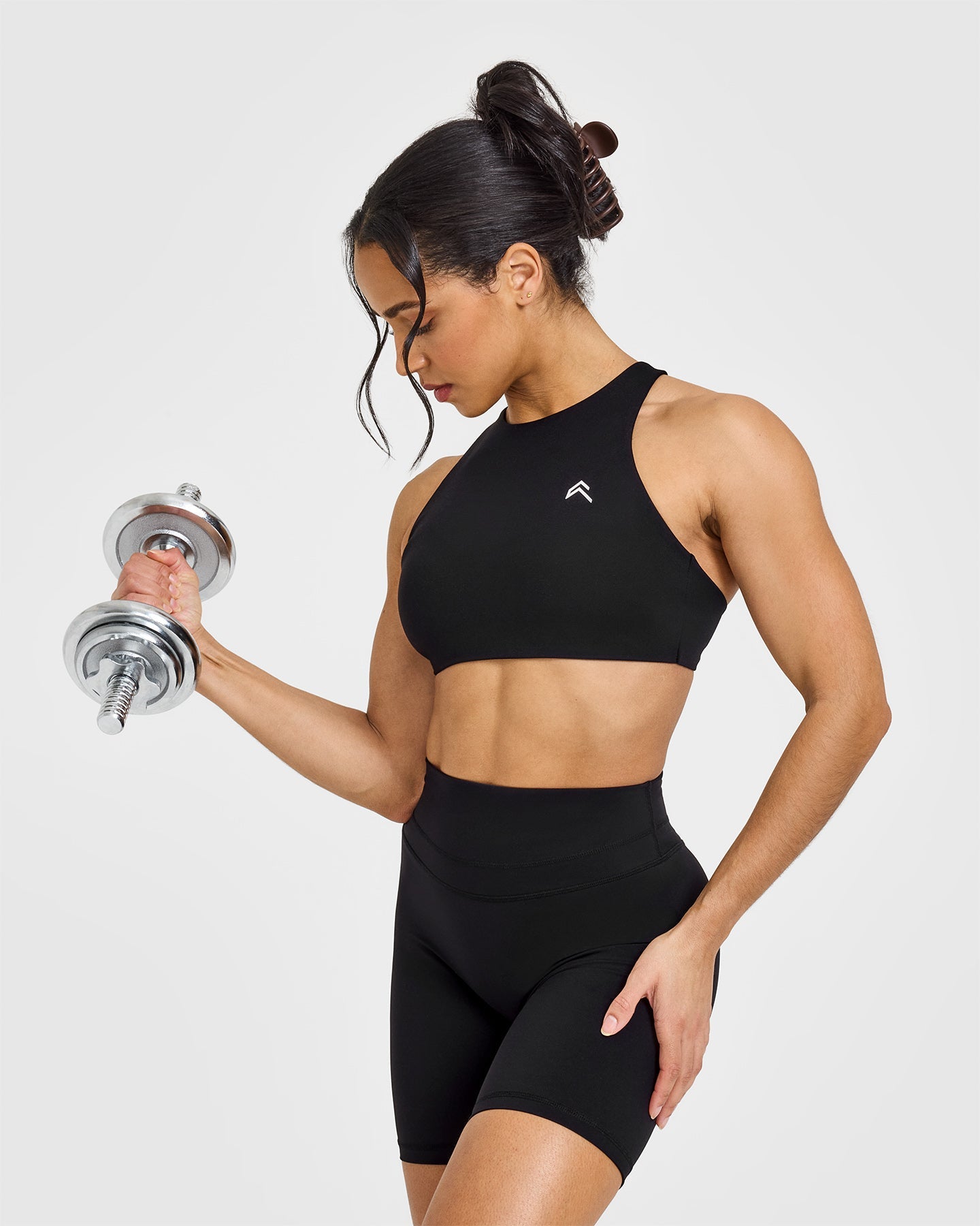EasyLift™ High Neck Sports Bra for Women - Breathable Workout Top with Support & Comfort | Black | Perfect for Yoga, Running & Gym Training