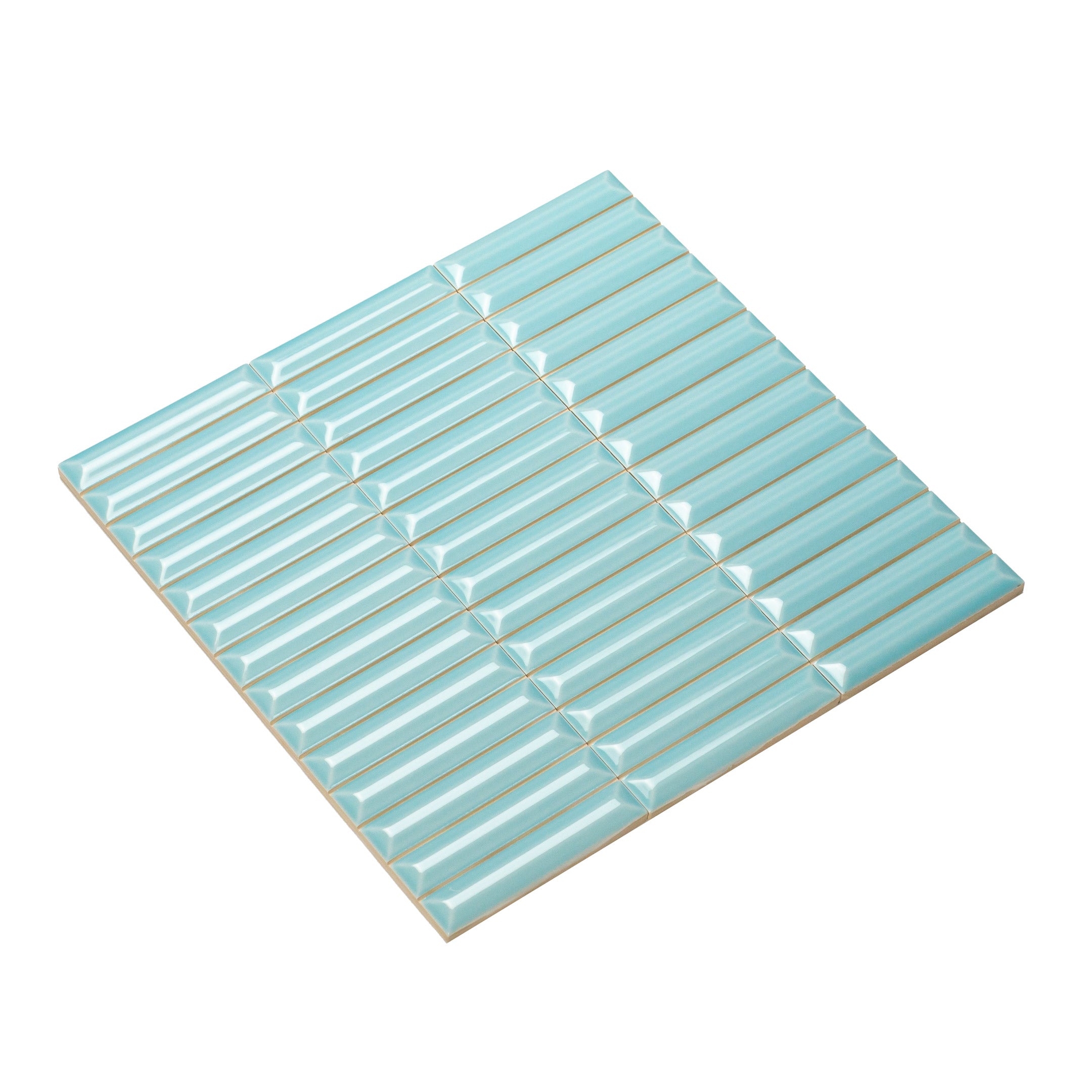 Hashira Curve Kit Kat Fluted Wall Tile - Decorative Ceramic Tiles for Kitchen Backsplash & Bathroom Accent Wall