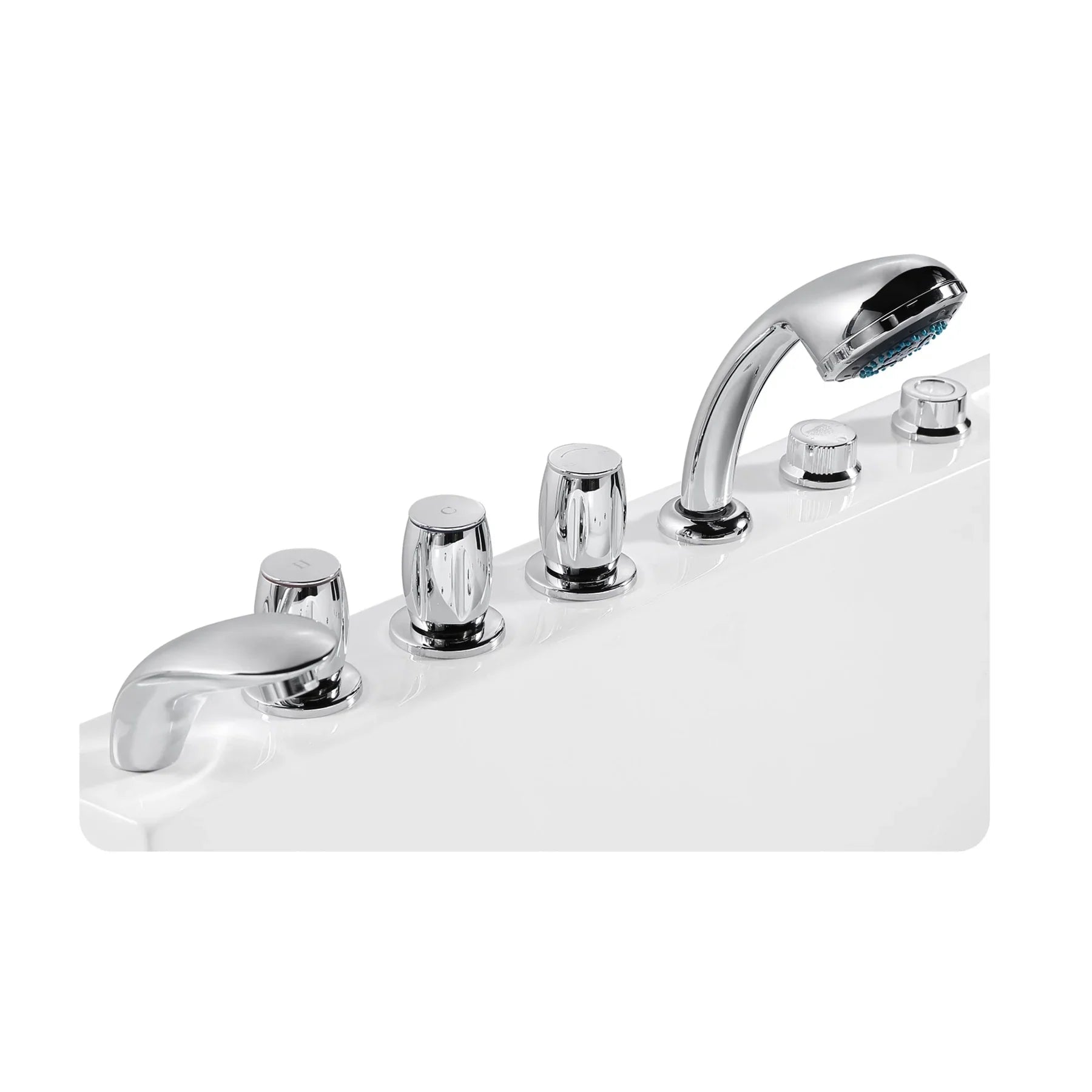Empava 72-Inch 2-Person Luxury Jetted Hydromassage Bathtub with LED Lights - Freestanding Soaking Tub for Master Bathroom Relaxation (Model 72JT367LED)