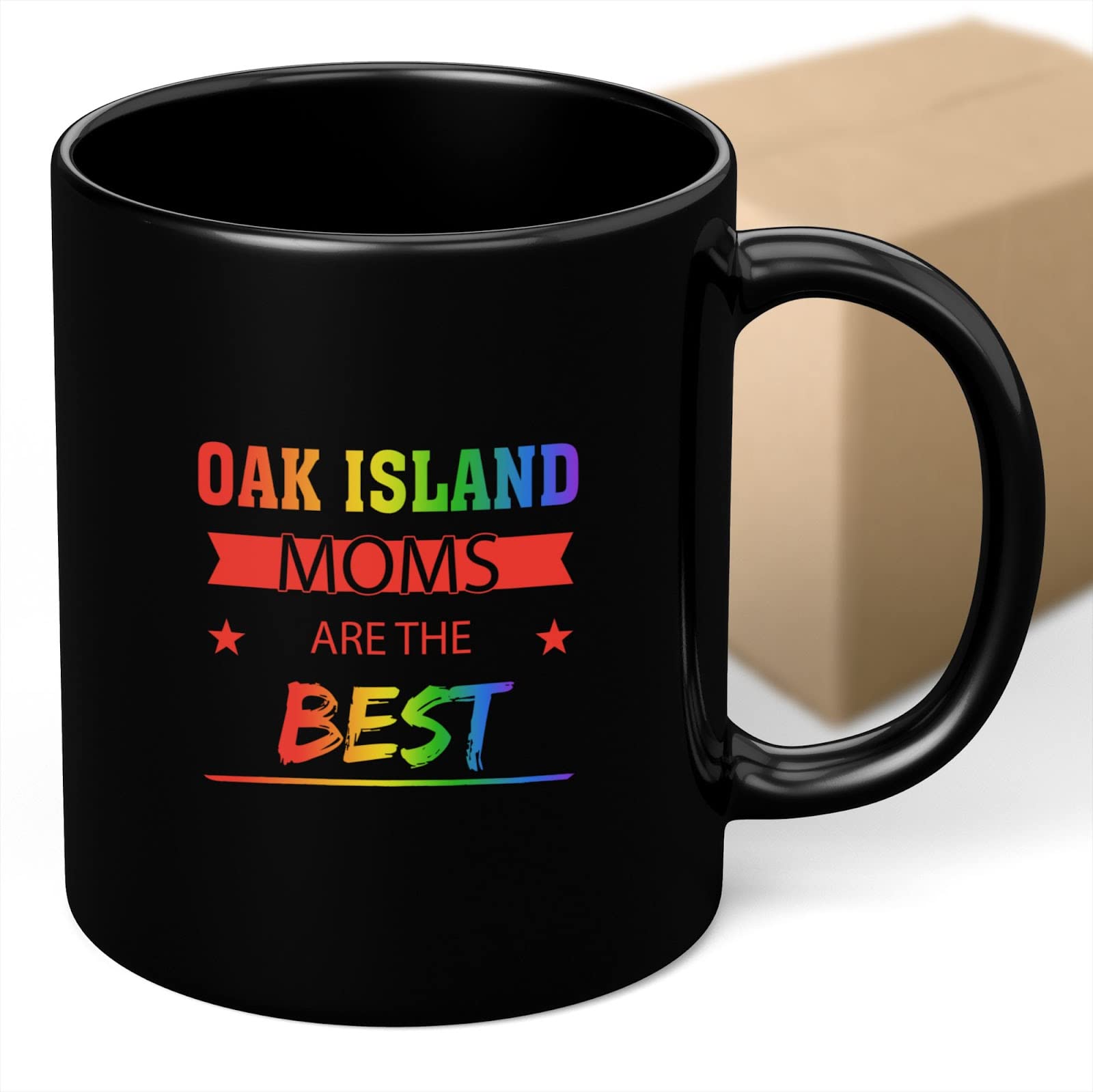 Funny Coffee Mug - 'Oak Moms Are The Best' Gift for Mother's Day, Birthday, Holidays - Perfect for Family, Coworkers, Dad & Mom - Great for Office, Home & Gifting