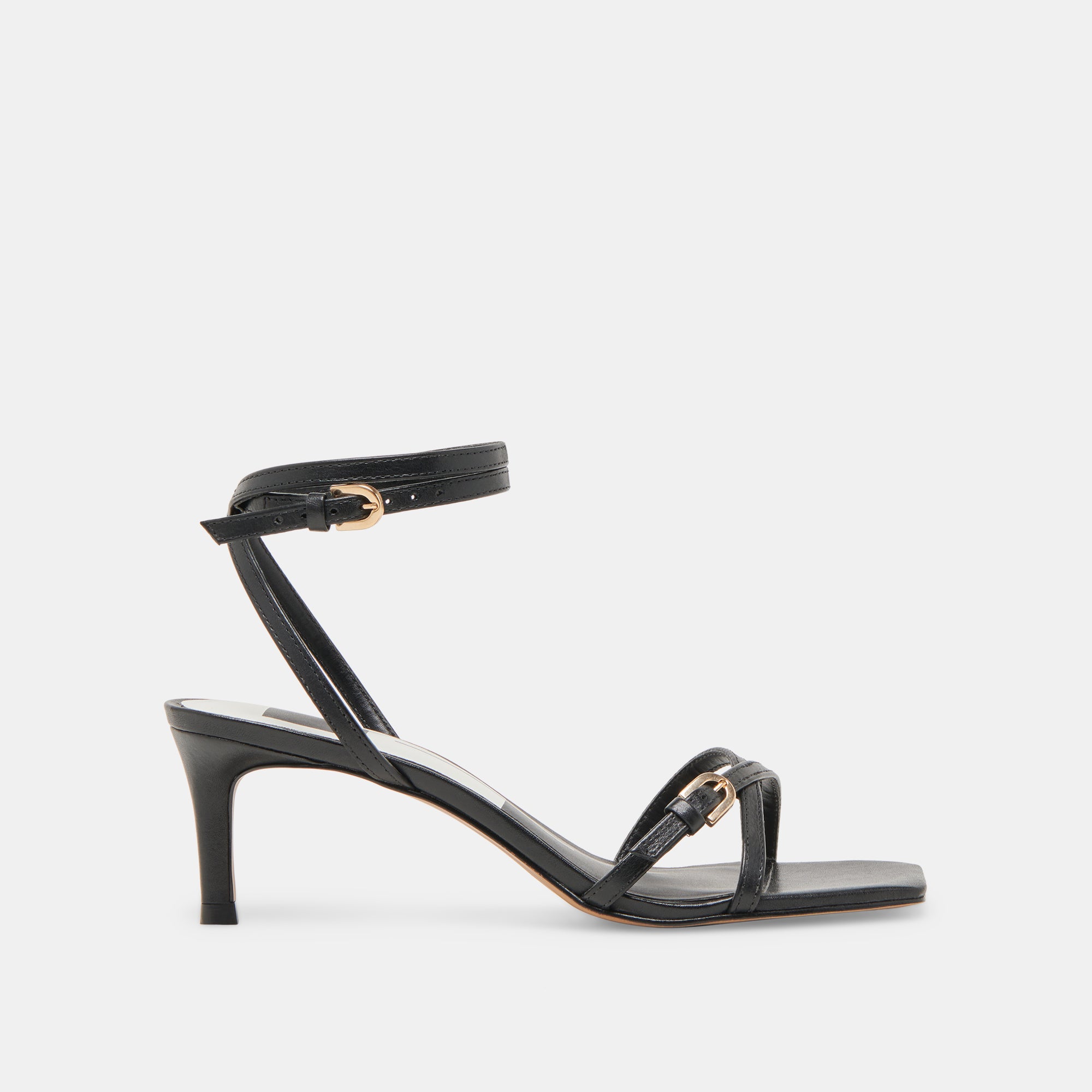BAMBY Black Leather Heels for Women - Stylish High Heel Pumps for Party, Wedding & Evening Wear