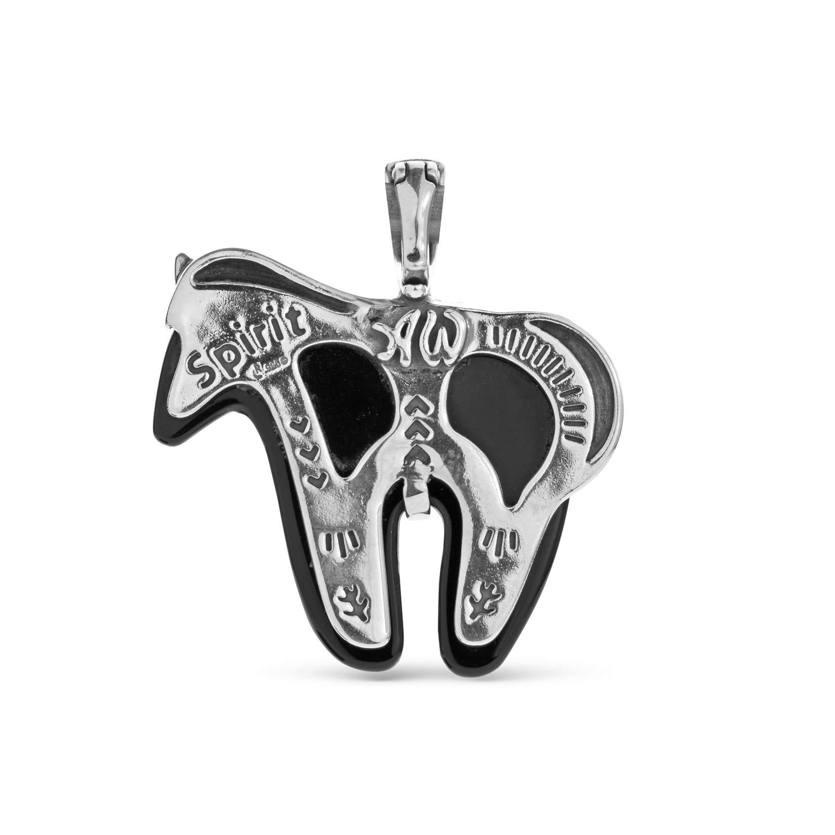 Sterling Silver Horse Pendant Enhancer for Women - Choose Your Gemstone Color | Western Jewelry for Cowgirl Style & Everyday Wear