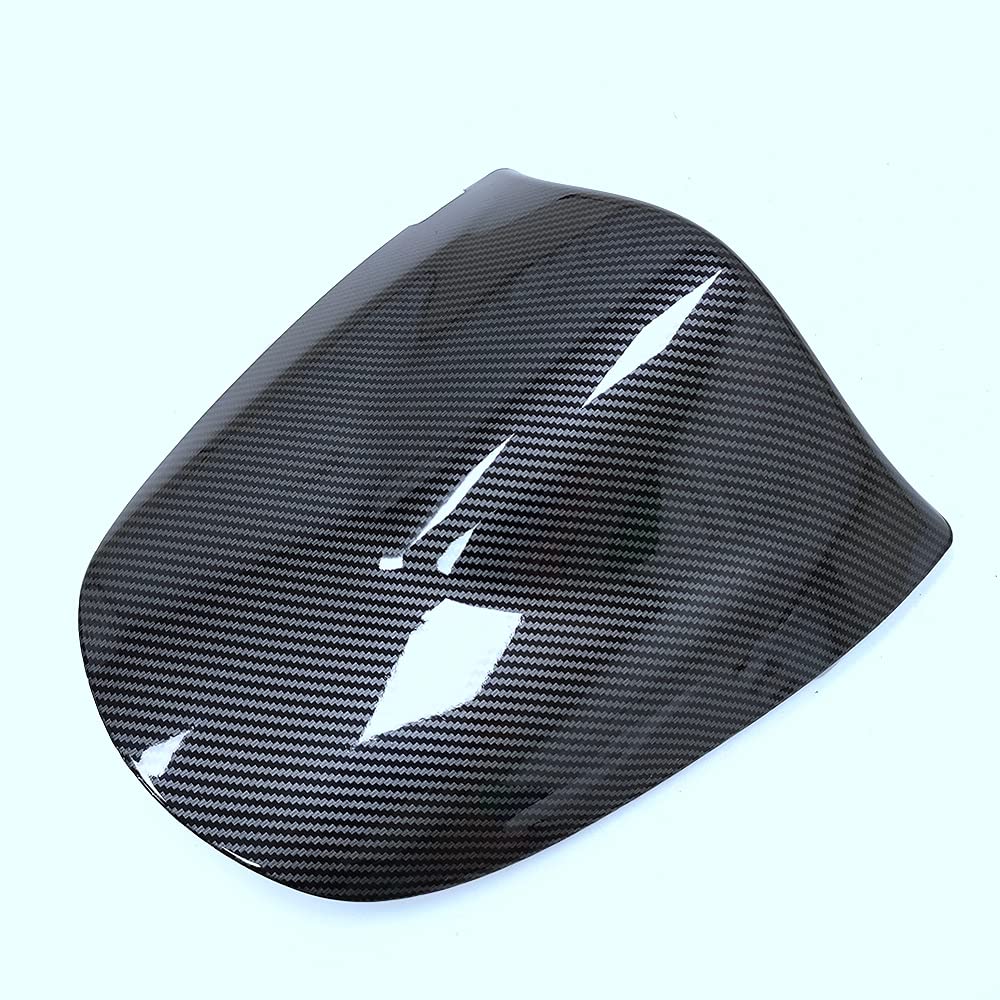 Carbon Fiber Motorcycle Rear Seat Cowl Cover for Kawasaki ZX6R 2003-2004 - Solo Seat Replacement with Pillion Tail Cover - Perfect for Sport Bike Customization & Track Days