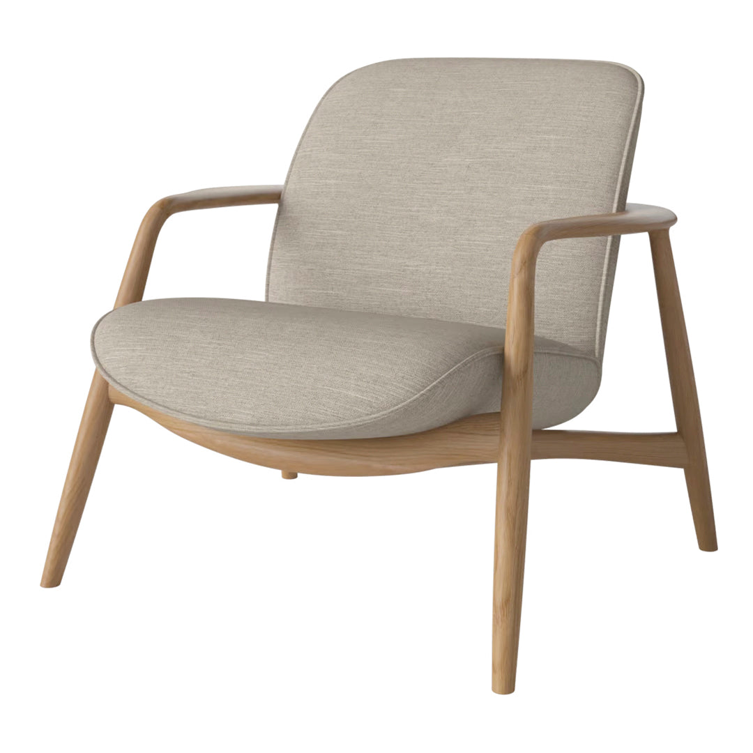 Bowie Lounge Chair - Modern Accent Chair for Living Room, Bedroom & Office - Comfortable Mid-Century Style Reading Chair with Sturdy Wooden Legs