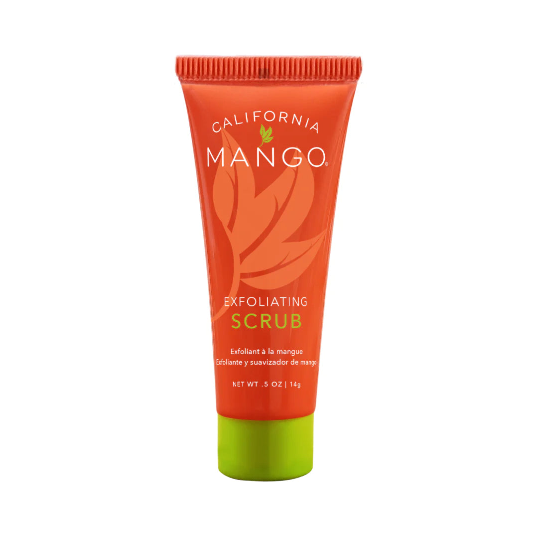 Mango Exfoliating Face Scrub 14g - Gentle Exfoliator for Smooth Skin, Natural Fruit Extract Facial Cleanser - Perfect for Daily Skincare Routine & Spa Day