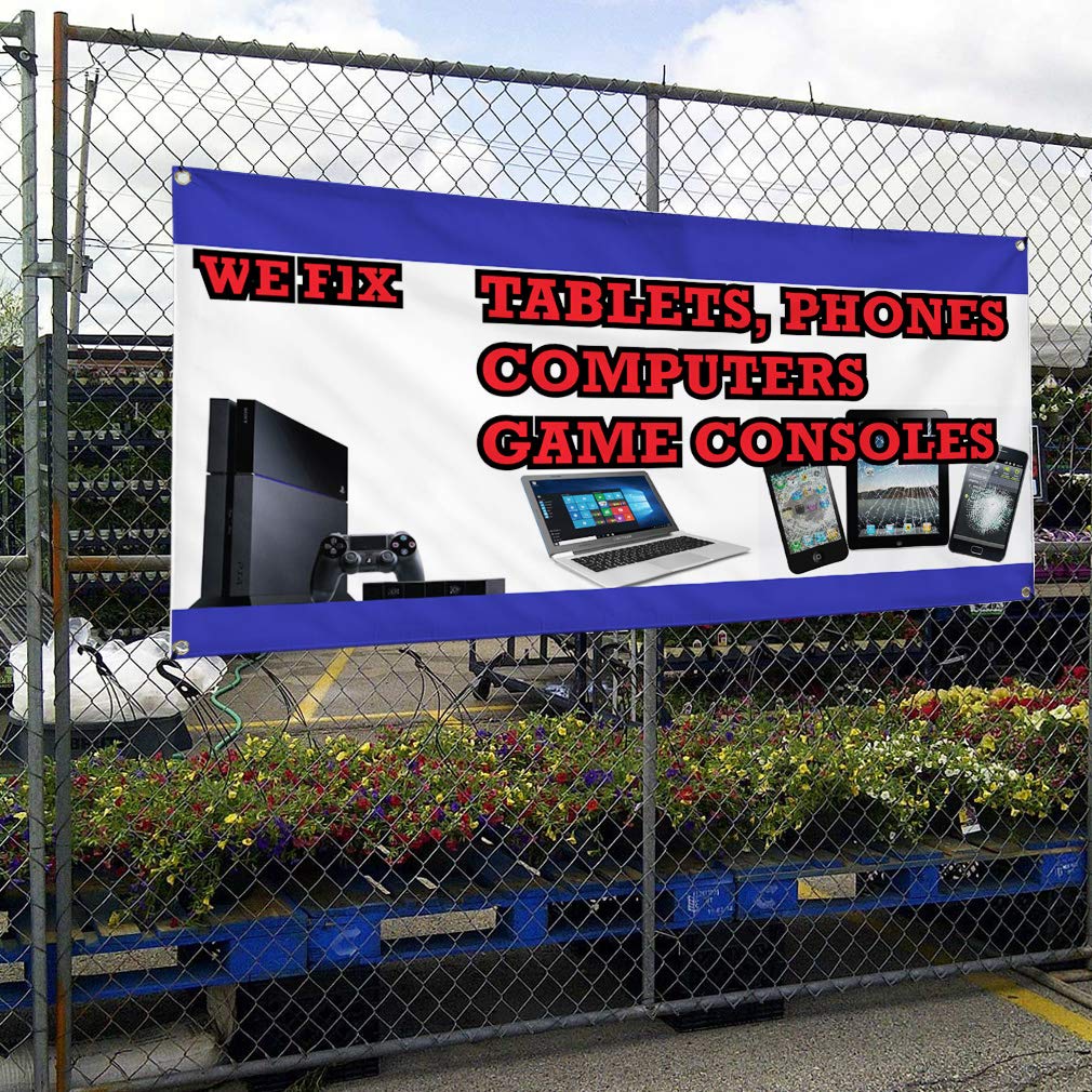 Durable Outdoor Vinyl Banner - Weatherproof, Heavy-Duty 60x144 Inches with 10 Grommets for Retail, Industrial & Yard Signs - Perfect for Business Advertising, Events & Backdrop Displays